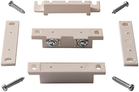 Tane SM-35-WH-PK10 Комплект от 10 Фиксирани Магнитни контактни ключове за повърхностен монтаж на врата, прозорец, с Бърза връзка с помощта на Распорных болтове, Капачки, бял цвят, Герконовый прекъсвач аларма, Нормално