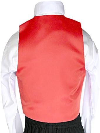 Комплекти от атласного Червена жилетка и вратовръзка-пеперуди за момчета Unotux 2 елемента от Бебе до тийнейджър