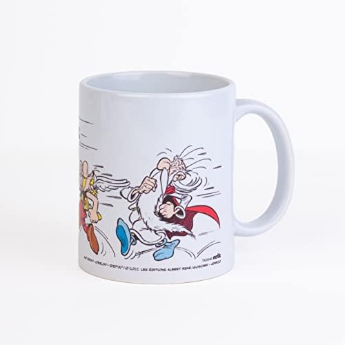 Керамична чаша Свилен Official Asterix - 35 кл. / 350 мл – 3,74 х 3,15 инча / 9,5 х 8 см - Чаша Asterix - Кафеена чаша - една Чаена чаша - Астерикс и Обеликс - Забавни подаръци