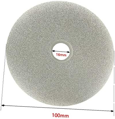 X-DREE 100 мм 4-инчов шлайфане кръг с шкурка 320 с диамант покритие с плосък кръг (диско-де-лия-де-100 мм-де-4 пульгады де грано 320 с многократно прилагането на диаманта-rueda de-диско-де-лия-pulido