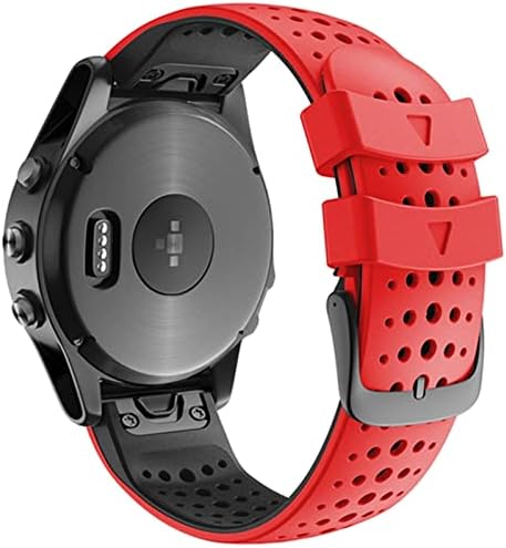 ANKANG Цветна Каишка за часовник Quickfit Каишка За Garmin Fenix 7 7X5 5X3 3 HR 945 Fenix 6 6X Силиконов Часовник гривна Easyfit 26-22 мм Лента (Размер: черен Gray_Fenix 7X)