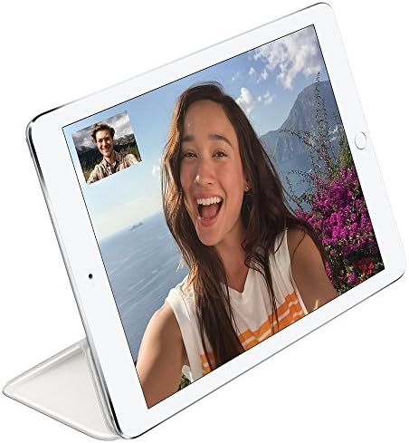 Съвместим с Apple iPad Mini И 4 - Кожена smart-калъф + Твърда делото с функция за сън /събуждане (Акварельно-розово мастило Flamingo Yellow)