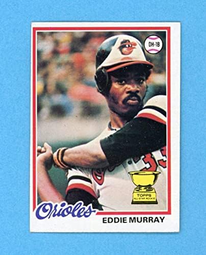 1978 Бейзболна картичка начинаещ Topps 36 Еди Мъри от Балтимор Ориолс E+-EM oc vlsm - Бейзболни картички с надпис Slabbed
