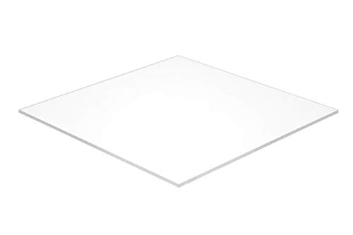 Лист акрил, плексиглас Falken Design, Бял Полупрозрачен 55% (2447), 6 x 6 x 1/4