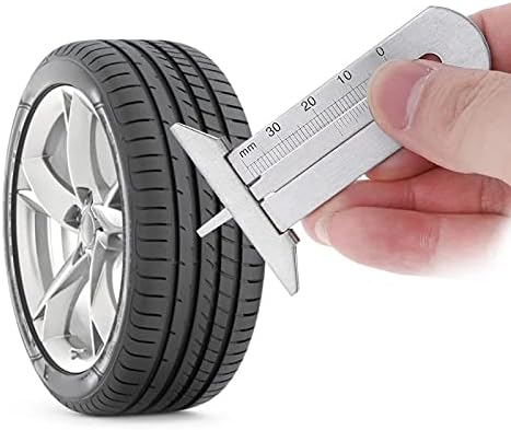 UXZDX Метър Дълбочина на протектора на автомобилните гуми от Неръждаема Стомана 0-30 мм, Инструмент За Измерване на дълбочина на Челюстите