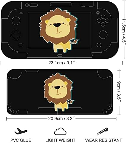Сладък Стикер с изображение на Лъв Покриват Защитно предната панел за Nintendo Switch