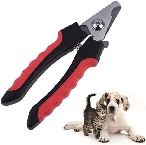 ALREMO HUANGXING - Кусачка за Рязане на нокти за домашни кучета, Ножица за Подстригване на Животни, Котки, Кусачка за нокти с ключалка, S (Цвят: Без ключалка, Размер: Голям) (Цвят: с ключалка, размер: Голям)