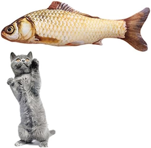SmartRICH Креативна Забавна Играчка-Рибка за Котки, Интерактивна Дъвчене Възглавница, Эмульсионная Играчка-Рибка за Котки (7,87 инча, Style3)