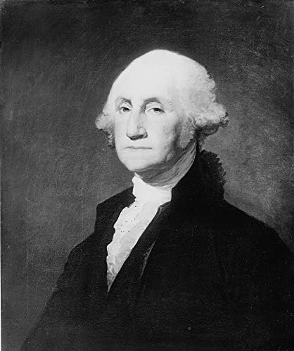Снимка на Джордж Вашингтон - Историческо произведение на изкуството 1900 година - Портрет на Президента на САЩ - (5 x 7) - Блясък