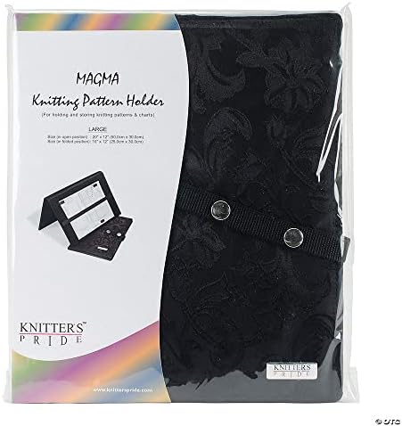 Държач за складного фигурата Knitter's Pride Магмата за плетене - 10 X12 | Плат - Черен | Опаковка 1