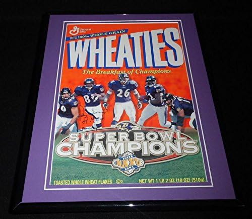 Кадри Исмаил С Подпис В Рамката на 11x14 Рейвънс Super Bowl Wheaties Display Box JSA - Снимки NFL с автограф