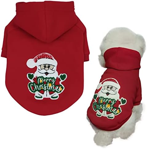 Hoody MESHEEN Dog за малки кучета и котки От мека, удобна материя С оригинален скъп модел, Пуловери за кучета За топла подплата с пискюли ще Осигури на вашия домашен любимец уют