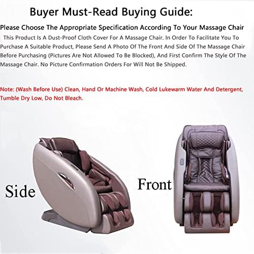 Прахоустойчив калъф за един стол Gycdwjh, може да се пере в кола, калъф за един стол Шиацу на цяло тяло Предпазва вашето стол от повреди Лесен монтаж, основния корпус + свързани калъф за краката