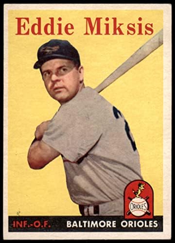 1958 Topps # 121 Еди Миксис Балтимор Авлига (Бейзболна картичка), БИВШ Авлига