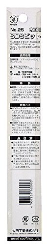 Длето за дървообработване Onishi Industrial СДС (№ 25) 0,4 инча (9 мм)