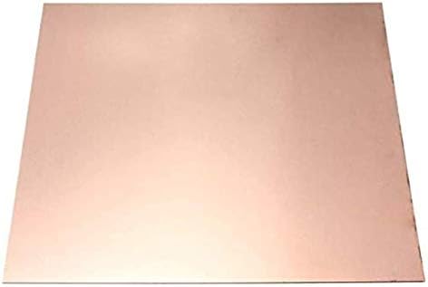 NIANXINN Чиста Медна плоча Cu Мед лист T2 Метален лист Медни Фолио Охлаждащи Промишлени Материали Чист меден лист (Размер: 1.0250250 мм)