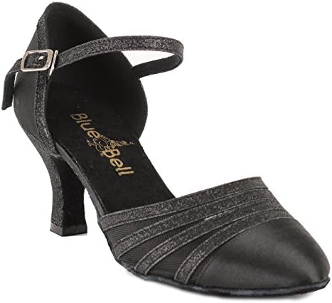 Обувки със звънци Ръчно изработени Дамски Обувки за Система за Салса на Сватбена конкурс за Танцови обувки Wendy на ток 2.5 инча