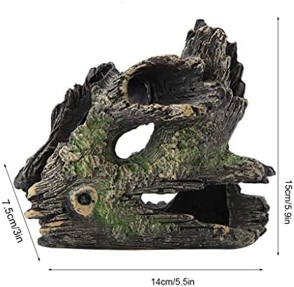 CZDYUF Аквариумное Украса от Дънери на Изкуствена Смола Ствола на Дървото за Аквариум Декорации От Смола Декор за Отглеждане на Скариди Убежище Къща