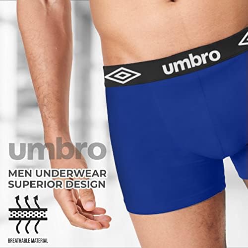 Мъжки Слипове-Боксерки Umbro, Дышащее Памучно Бельо за мъже - 6 Опаковки Памук Стрейчевого Мъжко бельо