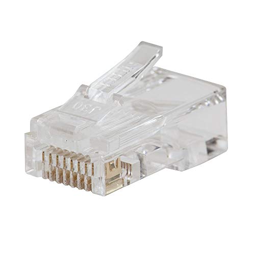 Premiertek Outdoor 1000' Cat6 23AWG CMX Cca 550MHz Shield FTP 4-Двойка мрежов LAN кабел Премиум-клас, черен (FOD-CAT6-1KFT) и модулен конектор за пренос на данни Klein Tools VDV826-703, 50 бр. в опаковка
