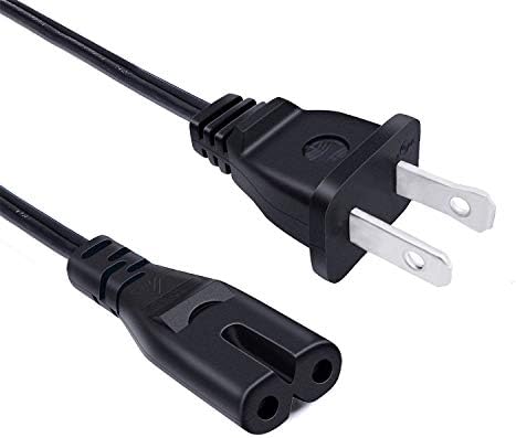 Посочен в UL 2-Пинов захранващ Кабел за променлив ток за Xbox One 1 X удължителен кабел за Подмяна на захранващия кабел