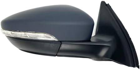 Spieg VW1321146 Смяна на огледала за задно виждане за Фолксваген Джета GLI/Хибрид 2012-2018 Поворотник С Подгряване, Загрунтованный PTM 6 PIN (RH)