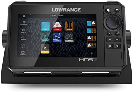 Lowrance HDS-7 в реално време със сензор Active Imaging 3-в-1 за определяне на напречната греда и схемата на C-MAP Pro