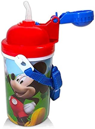 Комплект за обяд с бутилка за вода Disney Mickey Mouse ~ Ученически пособия Мики Маус със стикери (набор от пакети за обяд от Мики Маус)