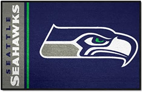 Подложка за феновете на 8247 Seattle Seahawks Starter Mat Accent Rug - 19 см x 30 см. | Спортен Тампон за дома и Подложка за Багажника с Еднакви Дизайн