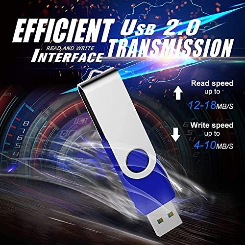 1 GB USB Флаш-памет 10 X 1 Г Флаш устройство K & ZZ USB 2.0 Флаш устройства 1 GB Memory Stick Флаш устройство с led индикатор, синьо