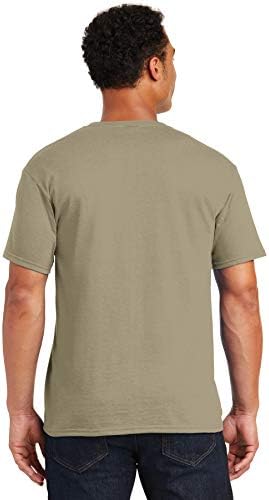 Тениска JERZEES Adult Dri-Power Heavyweight Blend, Малка, цвят каки, Кафяво