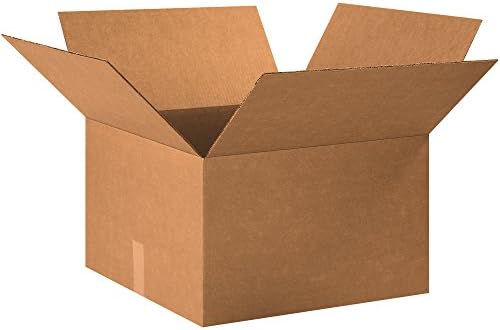 Гофрокоробы PARTNERS BRAND 20x20x11, Средни, 20L x 20 W x 11H, Опаковка по 15 парчета | Доставка, Опаковане, Преместване, Кутия за съхранение за дома или офиса, Устойчиви на Едро кутии з