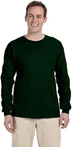 Тениска Gildan Adult L/S цвят на Горската зеленина - X-Large