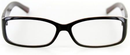 Модерни правоъгълни очила за четене Венера от Ritzy Readers (кафяв +2,00)