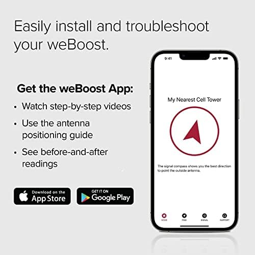 weBoost Drive Reach OTR Възстановени в завода усилвател на сигнала на мобилен телефон за кола | Полу -, камион, микробус или suv | Американската компания | Всички мрежи и оператори САЩ | 5G Готов | Гаранция от производителя