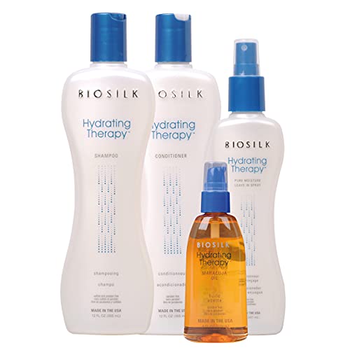 Незаличими климатик-спрей Biosilk Hydrating Therapy Pure Moisture | 7 Мл | Възстановява влажността на косата и ги прави твърди | Предотвратява завивание