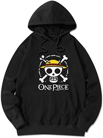 Ubeisy Symish One Piece Hoody Аниме Маймуна D Luffy Пуловер С Качулка на съвсем малък Качулки Облекло Hoody