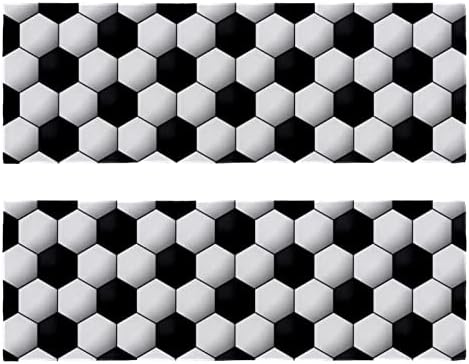 GUEROTKR 2 бр. Кърпа за Йога, Кърпи за Фитнес, Кърпи за фитнес от Пот, Кърпа За тренировки, Черно-Бяло Геометрично с размер на отворите на Мрежата