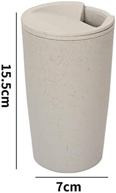 Чашата за кафе от слама пшеница ALOMFS висококачествена ръчно чаша за вода, преносима чаша за мляко една чаша черен