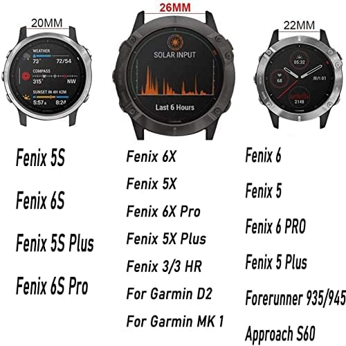 NEYENS 22-26 мм Быстроразъемный Силикон Каишка За Часовник Каишка За Garmin Descent MK1 Mk2 Mk2i Гривна За Garmin TACTIX DELTA Гривна Correa