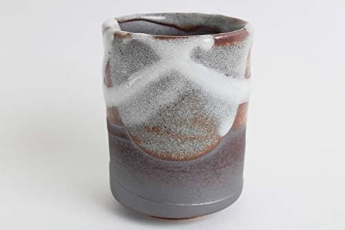 Прибори Mino Японска керамика Yunomi Chawan Чаена чаша Shinsetsukiritachi Черно-бял произведено в Япония (внос от Япония) RSY012