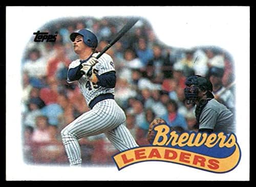 1989 Topps 759 Brewers Екип Milwaukee Brewers (Бейзболна картичка) NM / MT Brewers