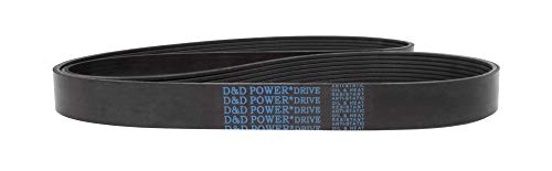 Клиновой колан D&D PowerDrive 150J13 Поли, 13 Ленти, Гума