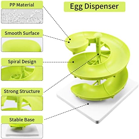 Спирала Кошница за яйца, Подставка-Опаковка на яйца за Съхранение на яйца Побира повече от 20 Яйца за Кухненски Плот