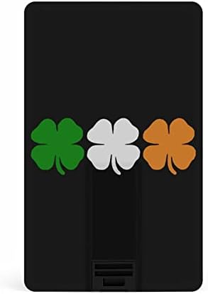 Цвят на Ирландия Флаг Детелина Четырехлистный Детелина Кредитна Банкова Карта, USB Флаш памети Преносима Карта с Памет За съхранение на ключове 32G