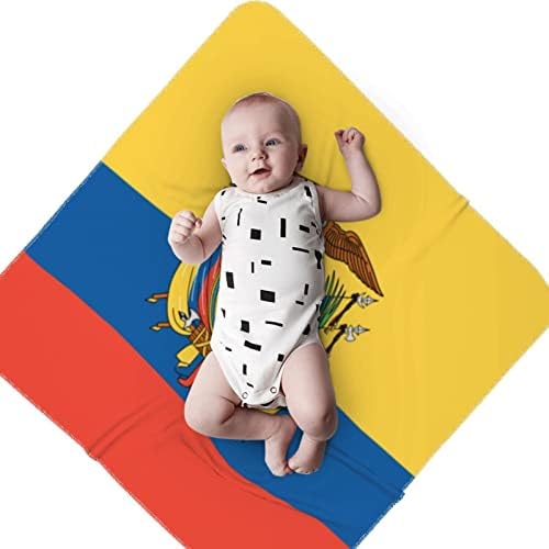Детско Одеало с Эквадорским Флага, Като Одеало за Бебета, Калъф за Свободни Новородени, Обвивка