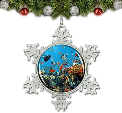 Umsufa, Масачузетс, Бостън аквариум, САЩ, Коледна украса, висулка във формата на коледно дърво, кристал метален сувенир, подарък