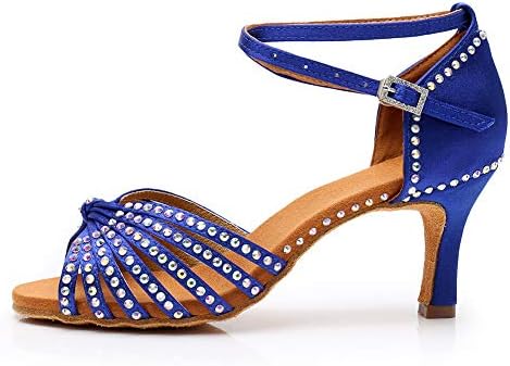 Дамски обувки за латино Танци HROYL За практикуване на Салса и Бални Танци, Професионални Обувки За танци G710-7011