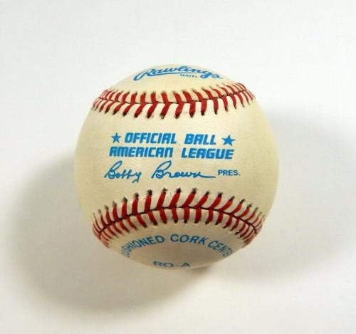 Тери Стейнбах Подписа Официален Автограф Rawlings American League Baseball Auto DP03912 - Бейзболни Топки с Автографи