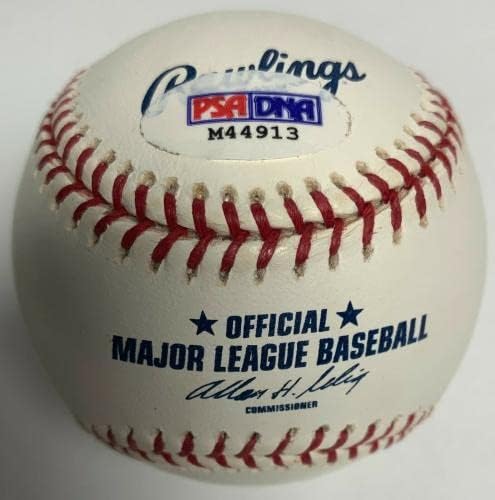 Уилсън Бетемит Подписа Договор с Висша Лига на MLB Бейзбол PSA M44913 - Бейзболни Топки С Автографи